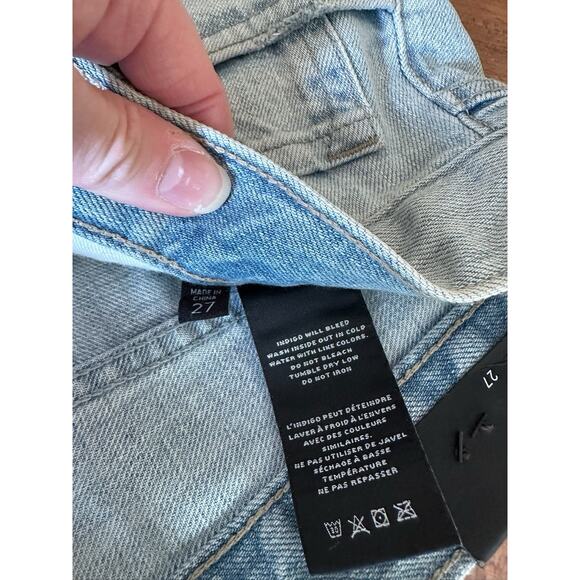 J Brand Women's Tate Boy Fit Eco Wash Jeans, Statis Destruct, Blue, Size 27 - Picture 9 of 9